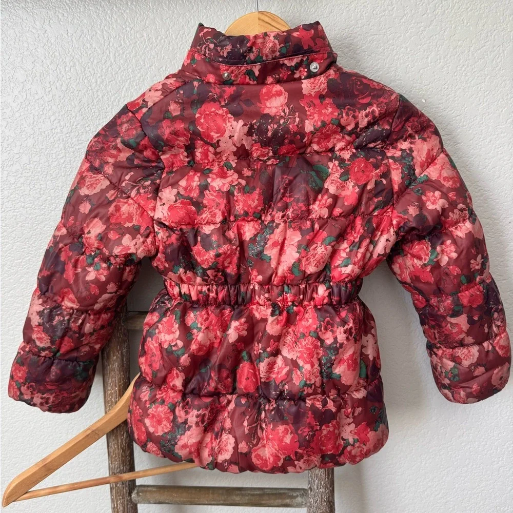 H&M girls floral puffer jacket 4/5